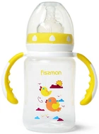 Бутылочка детская для кормления Fissman Babies Птички в облаках 240мл с ручками (FN-6893)