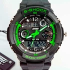 Мужские водостойкие кварцевые тактические часы Skmei S-Shock Green 0931