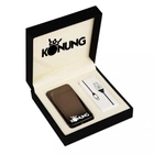 Запальничка Konung електроімпульсна дві дуги USB в подарунковій упаковці чорна глянсова - зображення 4