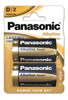 Батарейка Panasonic ALKALINE POWER лужна D(LR20) блістер, 2 шт.