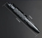 Ручка тактична для самооборони RovTop з склобою Чорні 0,7 мм - зображення 5