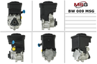 Насос ГУР новий BMW 3 E-46 98-05, BMW 5 E-39 95-03, BMW 7 E-38 95-02, BMW X3 E-83 03-09, BMW X5, MSG, bw009