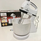Миксер ручной Crownberg CB-7320 c чашей на2 литра 7 cкоростей 300Вт Белый