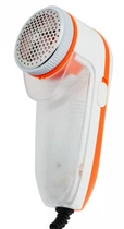 Машинка для удаления катышков с одежды Gemei GM-230 Pro White/Orange 3 Вт питание от сети 220 В с защитной сеточкой для любой ткани (46839)