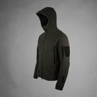 Куртка тактическая LikeS флисовая с капюшоном L Черная ( 6599) - изображение 1