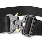 Ремень тактический Assault Belt AG с металлической пряжкой 125 см Черный - изображение 3