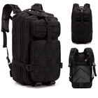 Тактичний рюкзак Military 25 L Чорний похідний (109161-T 410) - зображення 5