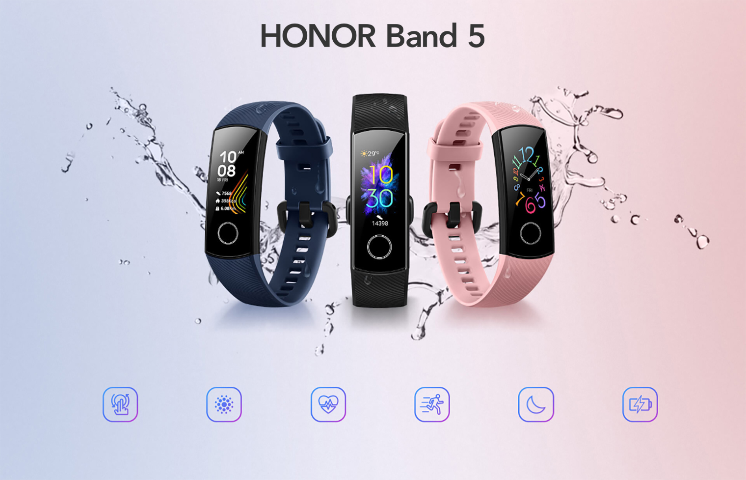 Фитнес-браслет Honor Band 5 (CRS-B19S) Coral Pink – фото, отзывы,  характеристики в интернет-магазине ROZETKA | Купить в Украине: Киеве,  Харькове, Днепре, Одессе, Запорожье, Львове