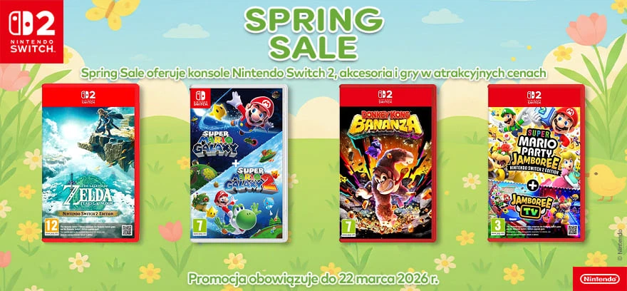 Spring sale od Nintendo - konsole, gry i akcesoria w atrakcyjnych cenach!