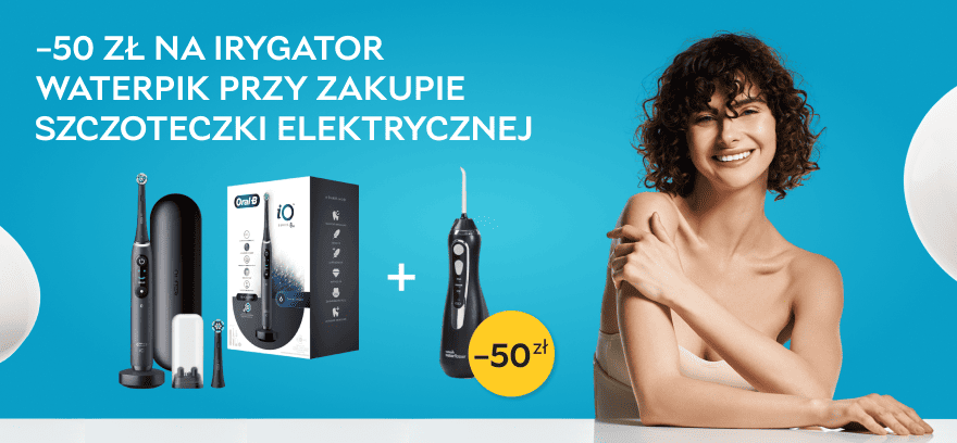 Усе для бездоганної усмішки! -50 злотих на іригатор Waterpik при купівлі електричної зубної щітки