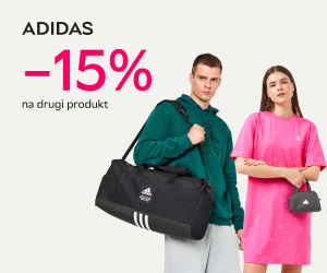 adidas - Twój ruch, Twój styl. Zniżka 15% na drugi towar w koszyku