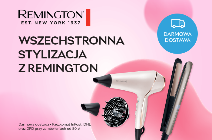 Remington: Osiągnij doskonałe stylizacje każdego dnia! Nasze innowacyjne produkty do pielęgnacji włosów zapewniają niezrównaną jakość i profesjonalne rezultaty, pomagając Ci osiągnąć wymarzony look bez wychodzenia z domu.