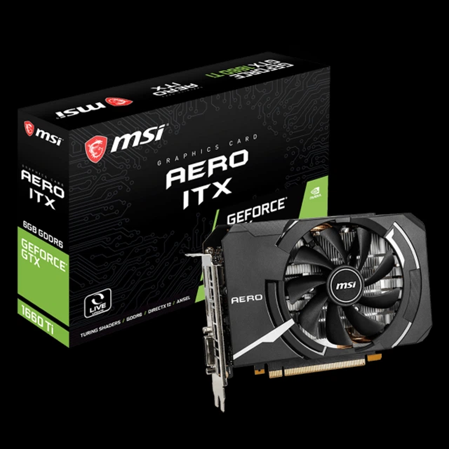Видеокарта MSI PCI-Ex GeForce GTX 1660 Ti Aero ITX 6GB GDDR6