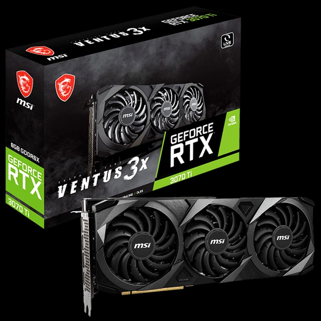 Відеокарта MSI PCI-Ex GeForce RTX 3070 Ti VENTUS 3X 8G OC 8GB