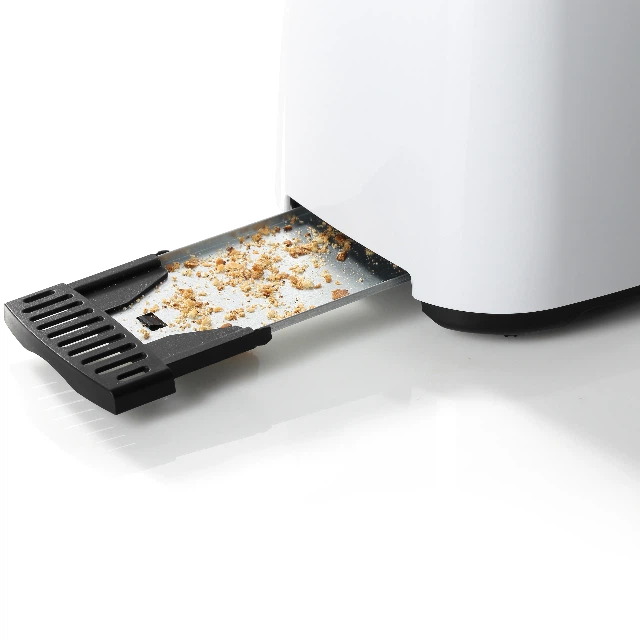 Slide out crumb tray