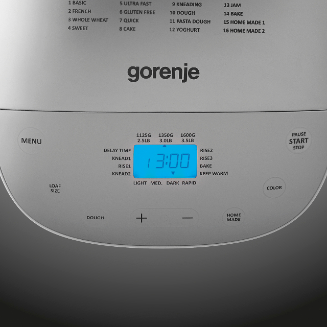 Хлібопічка GORENJE BM1600WG – фото, відгуки, характеристики в інтернет ...