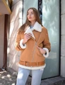 Рыжие дубленки